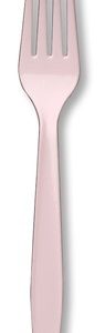 Light Pink Plastic Forks Pk25-0