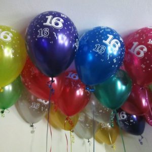 16th Birthday 11"/28cm Printed Balloons -0