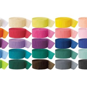 Crepe Streamer 30m - Assorted Standard Colours-0