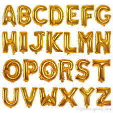 34"/86cm Large Foil Megaloon Letters A-Z-0