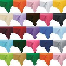 Tablecloth Plastic Tablecovers Rectangle - Assorted Colours-0