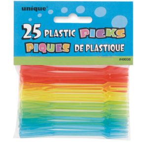 Deluxe Plastic Forks x 25 Multicoloured-0