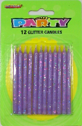 Lavender Glitter Candles-0