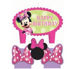 Minnie Mouse Bow-tique 4 Piece Candle Set-0