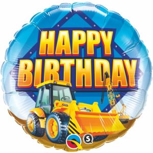 Construction Zone Birthday 18" Foil Balloon-0