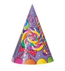 Candy Party Hats 8 pack balloons-0