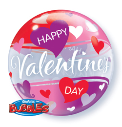 Valentines Day 22" Bubble Balloon -0