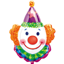 Juggles Clown Shape Foil Balloon-0