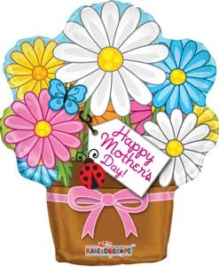 Mothers Day Flower Pot Junior Shape foil balloon -0