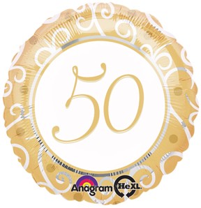 50th Anniversary 18" Foil Balloon-0