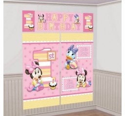 Minnie Mouse 1st Birthday Scene Setter-0