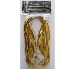 Precut & PreClipped Ribbon - Met Gold & Silver-0