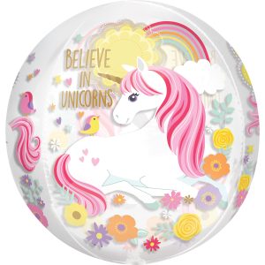 Unicorn 16" Orbz Balloon-0