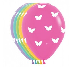 Butterfly Assorted 12"/30cm Printed Balloon -0