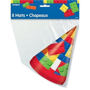 Building Blocks Party Hats 8pk-0