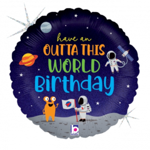 Outta This World Birthday 18" Foil-0