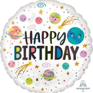 Smiling Galaxy Birthday 18" Foil-0