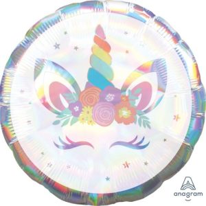 Unicorn Party Iridescent 18" Foil Balloon-0